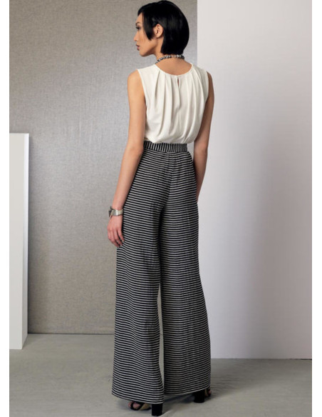 Poncho, top, shorts, and pants pattern - Vogue 9191