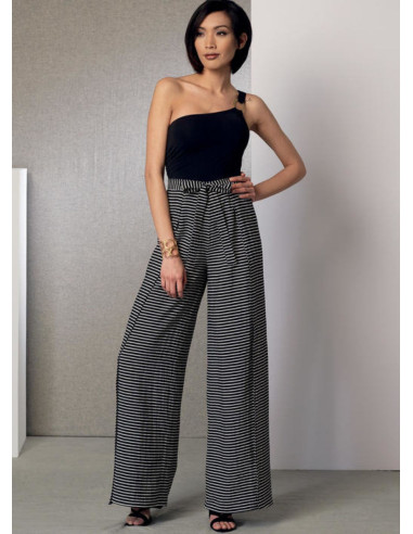 Poncho, top, shorts, and pants pattern - Vogue 9191