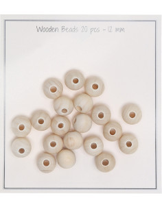 Wooden beads for rattles, baby pacifier clips 2