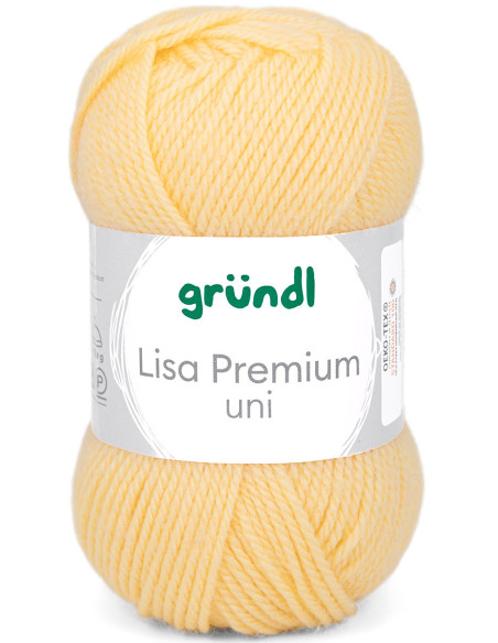 Fil à tricoter Lisa Premium uni Gründl