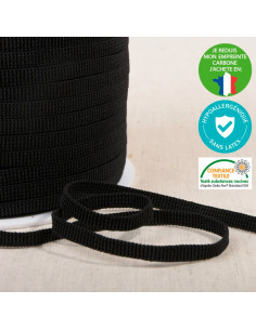 Hypoallergenic latex-free elastic - Black 2