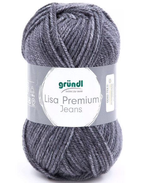 Fil à tricoter Lisa Premium Jeans Gründl