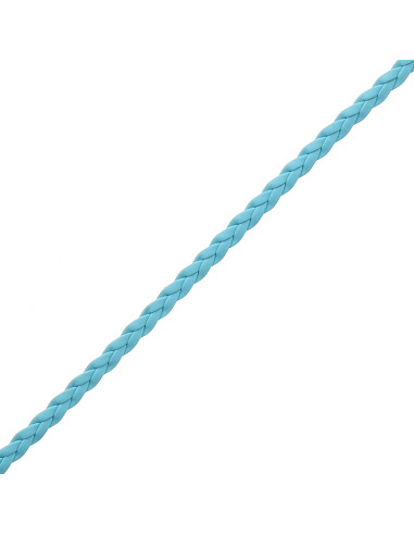 Sky blue faux braid