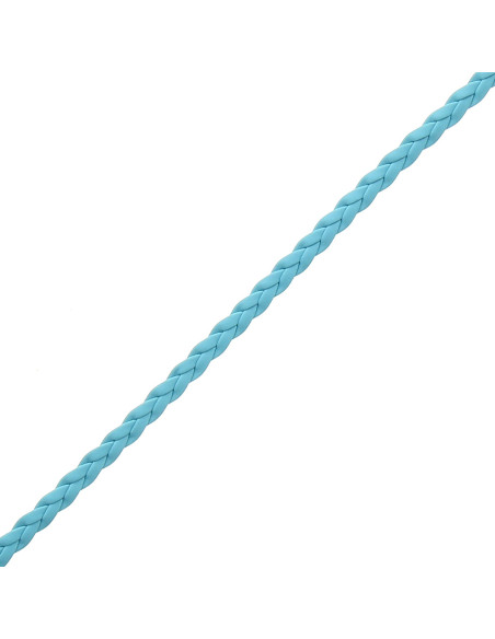 Sky blue faux braid
