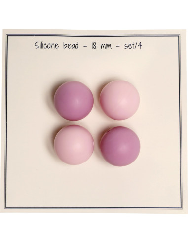 18 mm silicone beads for rattles, baby pacifier clips