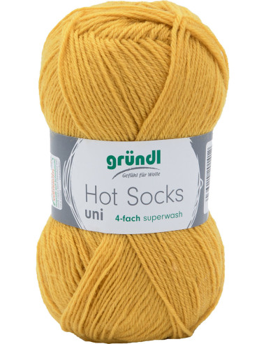 Hot Socks Uni 50 Gründl sock yarn