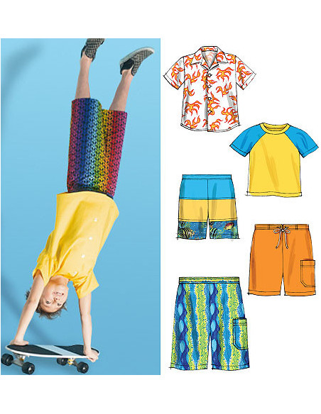 Shirt, top, shorts pattern - McCall's 6548