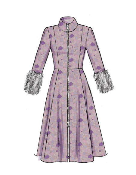 Coat and belt pattern - McCall's 7848