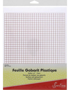 2 sheets of grid plastic template