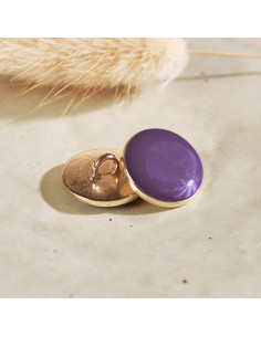 Dotty Button - Majestic Purple 2