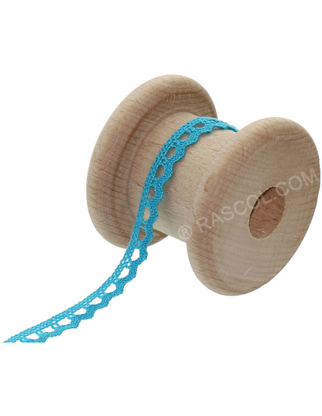 Basic cotton lace - Turquoise blue