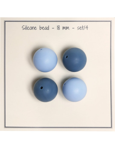18 mm silicone beads for rattles, baby pacifier clips