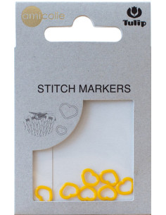 Yellow heart mesh marker rings Tulip 2
