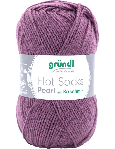 Hot Socks Pearl Solid Color Sock Yarn Gründl