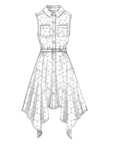 Dress and belt pattern - McCall's 7351