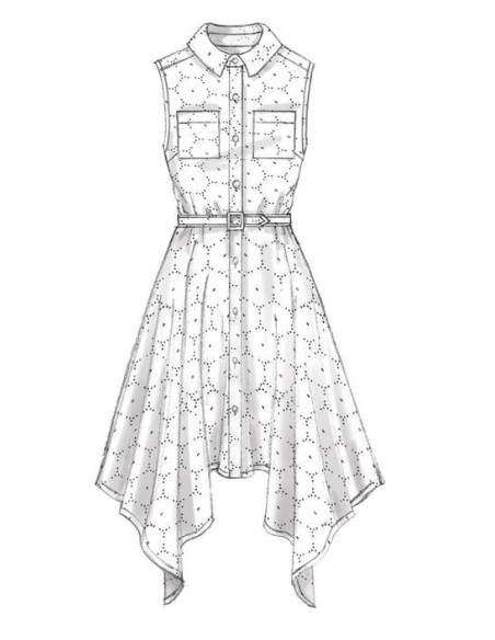 Dress and belt pattern - McCall's 7351