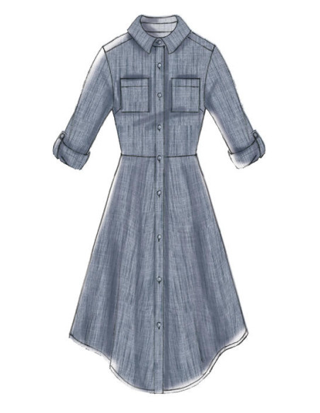 Dress and belt pattern - McCall's 7351
