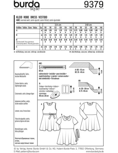 Dress pattern - Burda 9379