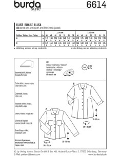 Blouse Pattern - Burda 6614 2