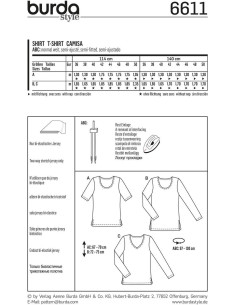 T-shirt pattern - Burda 6611 2