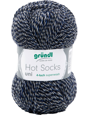 Hot Socks Uni 50 Gründl sock yarn