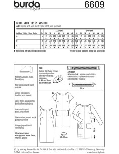 Dress pattern - Burda 6609 2