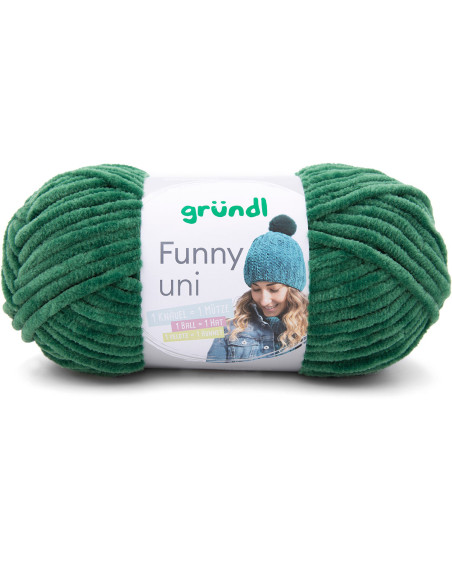 Fil chenille Funny uni Gründl