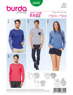 T-shirt pattern - Burda 6602