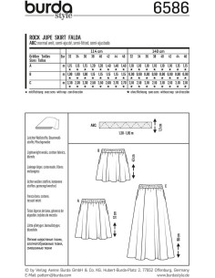 Skirt pattern - Burda 6586 2