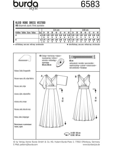 Dress pattern - Burda 6583