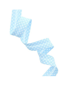 Polka dot bias - Sky blue