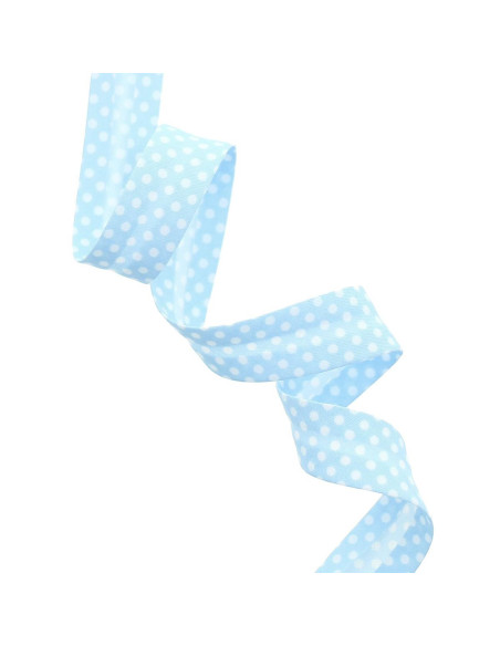 Polka dot bias - Sky blue