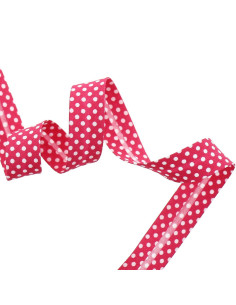 Polka dot bias - Fuchsia