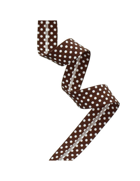 Polka dot bias - Brown