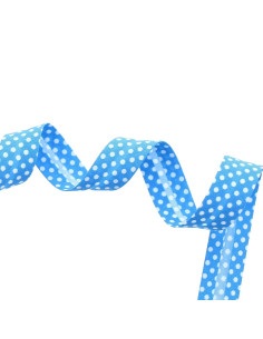 Polka dot bow - Blue