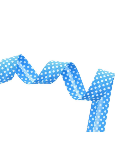 Polka dot bow - Blue