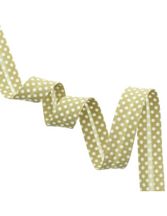 Polka dot bias - Beige