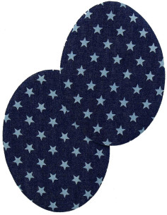Iron-on elbow and knee patches - Star jeans