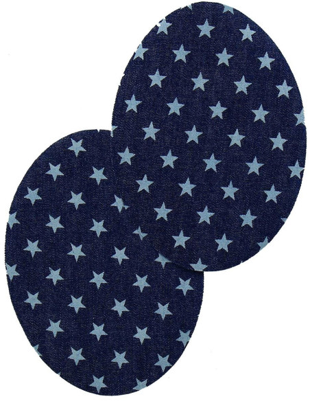 Iron-on elbow and knee patches - Star jeans