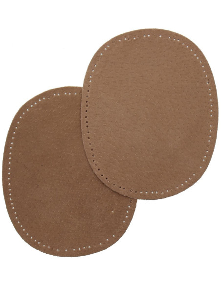Pair of elbows and knees - Tobacco leather