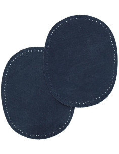 Pair of elbows and knees - Navy blue leather