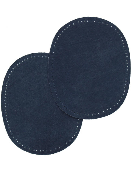 Pair of elbows and knees - Navy blue leather