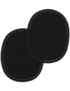 Pair of elbows and knees - Black leather