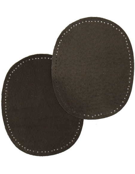 Pair of elbows and knees - Brown leather