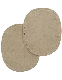 Pair of elbows and knees - Beige leather