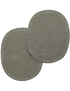 Pair of elbows and knees - Gray leather