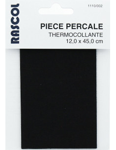 Iron-on percale for repair - Black