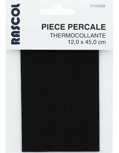 Iron-on percale for repair - Black