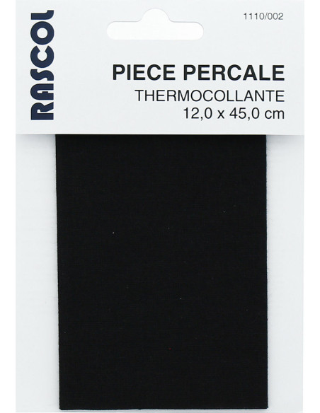 Iron-on percale for repair - Black