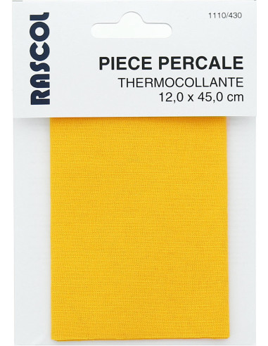 Iron-on percale for repair - Yellow